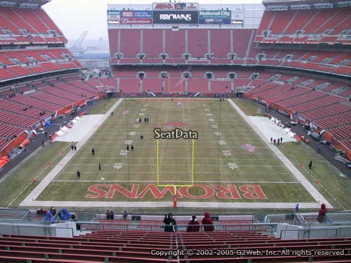 Seat view from section 320 at FirstEnergy Stadium, home of the Cleveland Browns