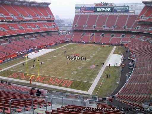 Seat view from section 323 at FirstEnergy Stadium, home of the Cleveland Browns