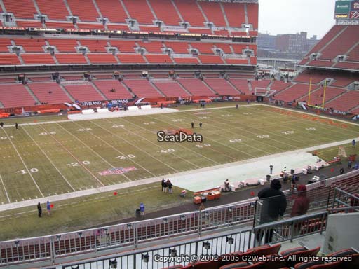Seat view from section 330 at FirstEnergy Stadium, home of the Cleveland Browns
