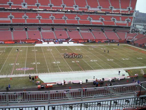 Seat view from section 332 at FirstEnergy Stadium, home of the Cleveland Browns