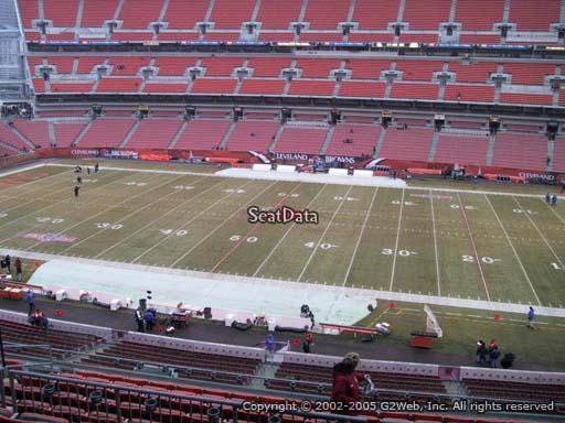 Seat view from section 335 at FirstEnergy Stadium, home of the Cleveland Browns