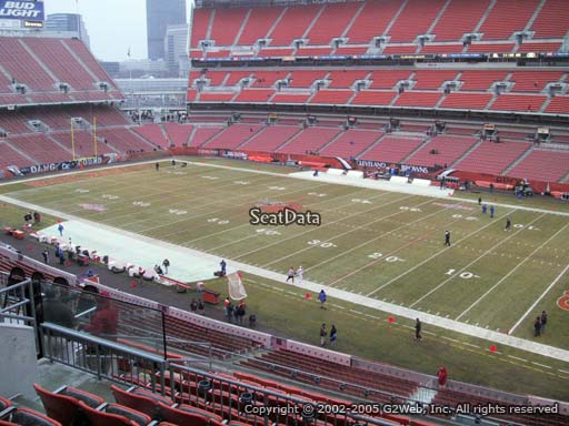 Seat view from section 338 at FirstEnergy Stadium, home of the Cleveland Browns