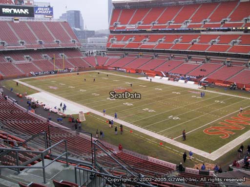 Seat view from section 340 at FirstEnergy Stadium, home of the Cleveland Browns
