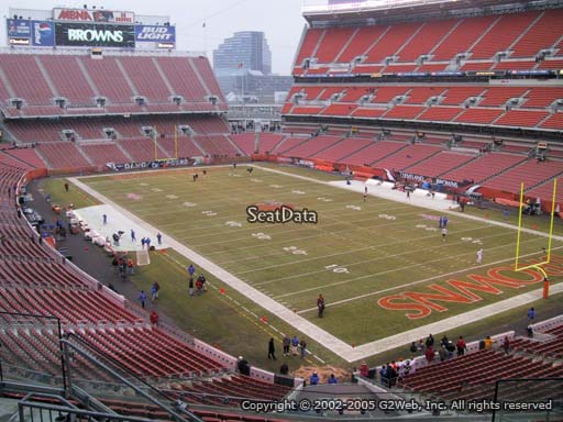 Seat view from section 342 at FirstEnergy Stadium, home of the Cleveland Browns