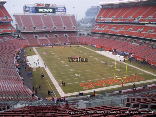Seat view from section 344 at FirstEnergy Stadium, home of the Cleveland Browns