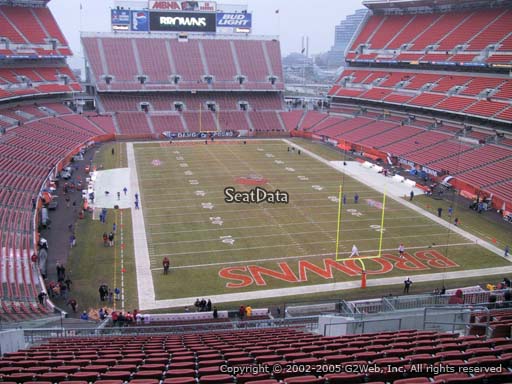 Seat view from section 345 at FirstEnergy Stadium, home of the Cleveland Browns