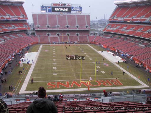 Seat view from section 346 at FirstEnergy Stadium, home of the Cleveland Browns
