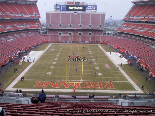 Seat view from section 347 at FirstEnergy Stadium, home of the Cleveland Browns