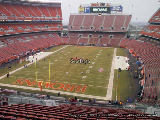 Seat view from section 349 at FirstEnergy Stadium, home of the Cleveland Browns