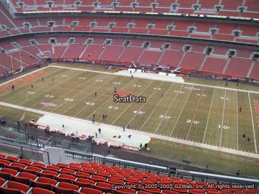 Seat view from section 511 at FirstEnergy Stadium, home of the Cleveland Browns