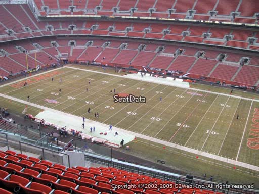 Seat view from section 512 at FirstEnergy Stadium, home of the Cleveland Browns