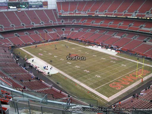 Seat view from section 516 at FirstEnergy Stadium, home of the Cleveland Browns