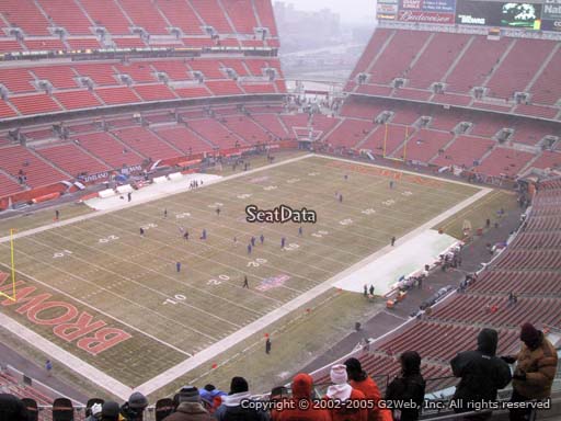 Seat view from section 526 at FirstEnergy Stadium, home of the Cleveland Browns