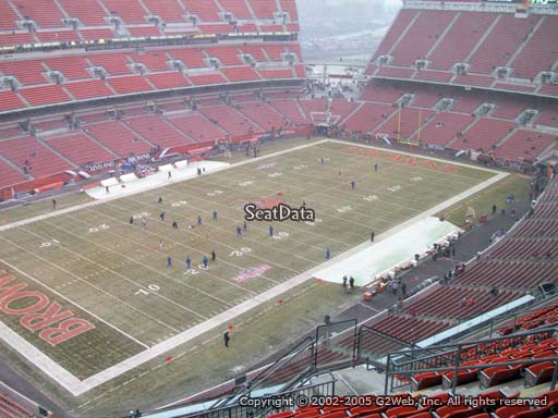Seat view from section 527 at FirstEnergy Stadium, home of the Cleveland Browns