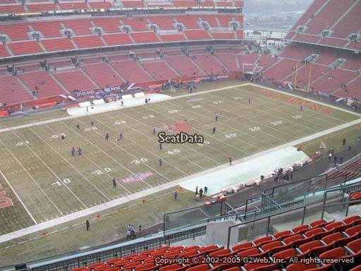 Seat view from section 529 at FirstEnergy Stadium, home of the Cleveland Browns