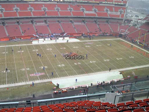 Seat view from section 531 at FirstEnergy Stadium, home of the Cleveland Browns