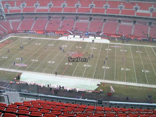 Seat view from section 535 at FirstEnergy Stadium, home of the Cleveland Browns