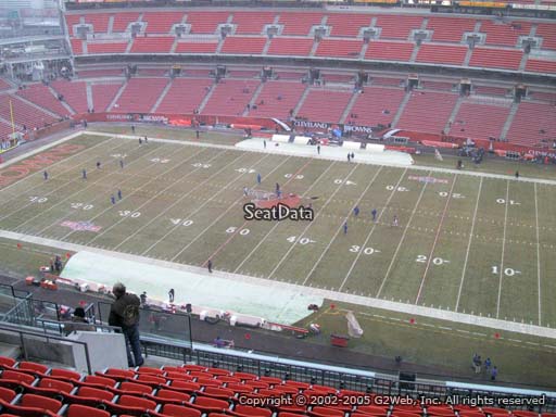 Seat view from section 536 at FirstEnergy Stadium, home of the Cleveland Browns