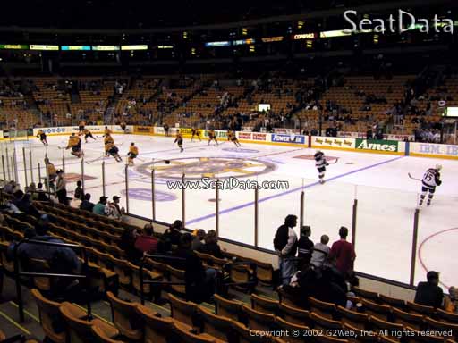 Seat view from section 10 at the TD Garden, home of the Boston Bruins