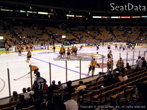 Seat view from section 14 at the TD Garden, home of the Boston Bruins