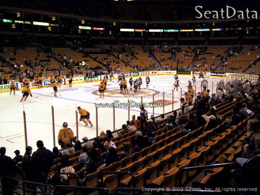 Seat view from section 15 at the TD Garden, home of the Boston Bruins