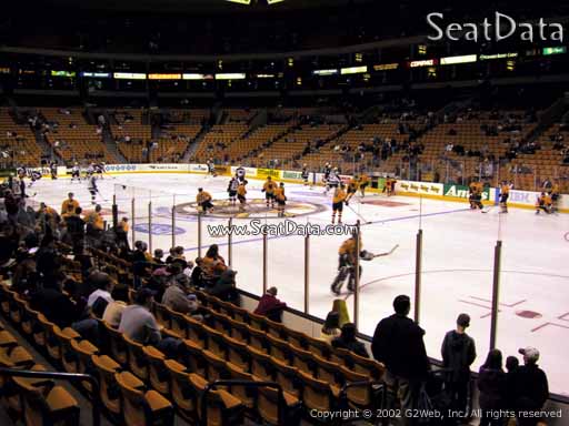 Seat view from section 20 at the TD Garden, home of the Boston Bruins