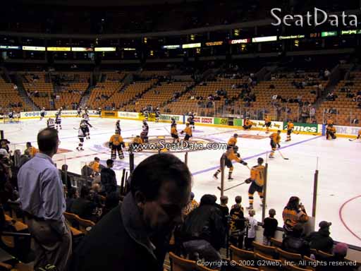 Seat view from section 21 at the TD Garden, home of the Boston Bruins