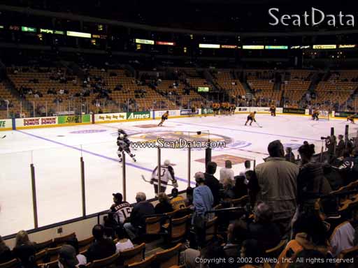 Seat view from section 3 at the TD Garden, home of the Boston Bruins