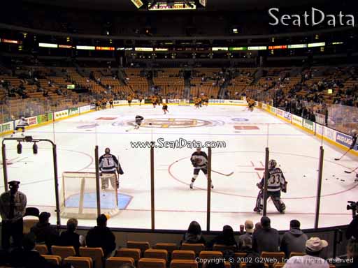 Seat view from section 6 at the TD Garden, home of the Boston Bruins
