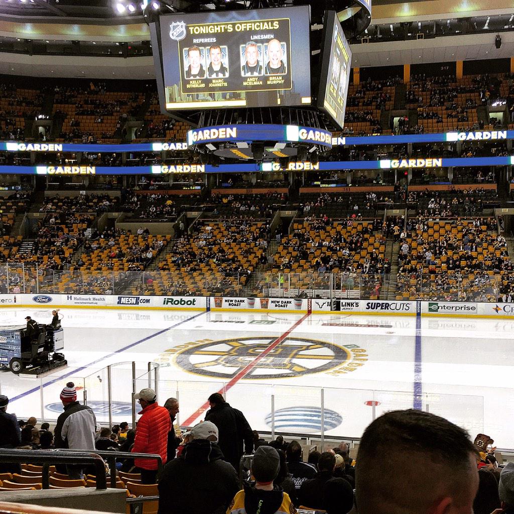 View from Club Section 109 at the TD Banknorth Garden