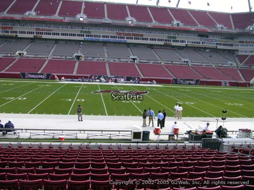 Seat view from section 110 at Raymond James Stadium, home of the Tampa Bay Buccaneers