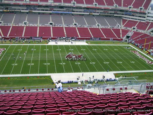 Seat view from section 334 at Raymond James Stadium, home of the Tampa Bay Buccaneers