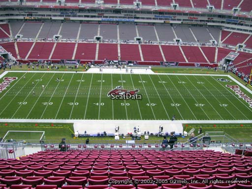 Seat view from section 335 at Raymond James Stadium, home of the Tampa Bay Buccaneers