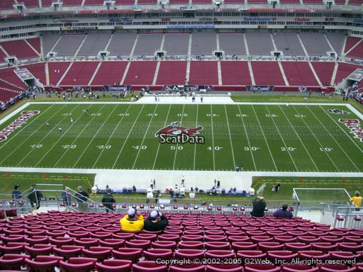 Seat view from section 336 at Raymond James Stadium, home of the Tampa Bay Buccaneers