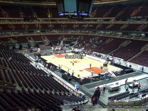 Seat view from section 212 at the United Center, home of the Chicago Bulls