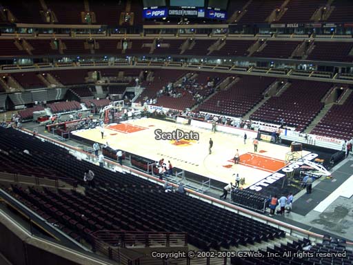 Seat view from section 214 at the United Center, home of the Chicago Bulls