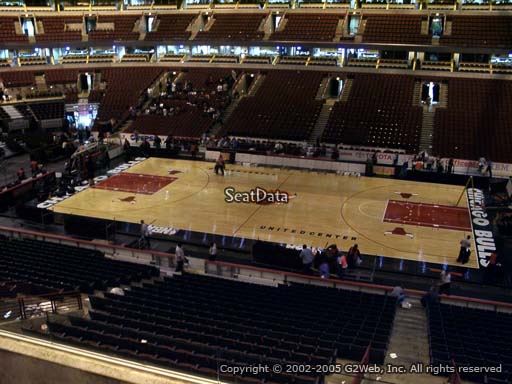 Seat view from section 217 at the United Center, home of the Chicago Bulls