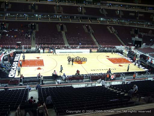 Seat view from section 219 at the United Center, home of the Chicago Bulls