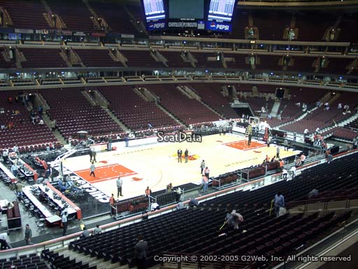 Seat view from section 221 at the United Center, home of the Chicago Bulls