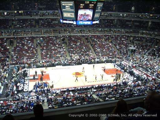 Seat view from section 301 at the United Center, home of the Chicago Bulls