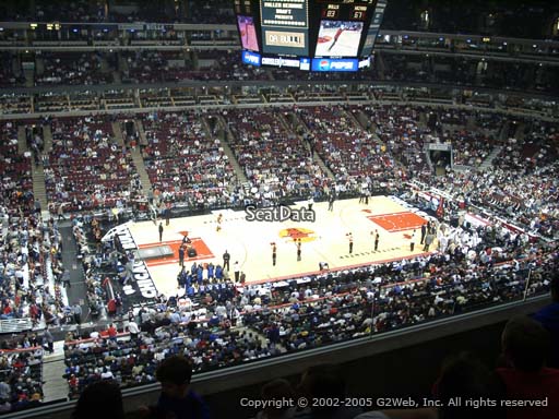 Seat view from section 302 at the United Center, home of the Chicago Bulls
