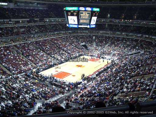 Seat view from section 305 at the United Center, home of the Chicago Bulls