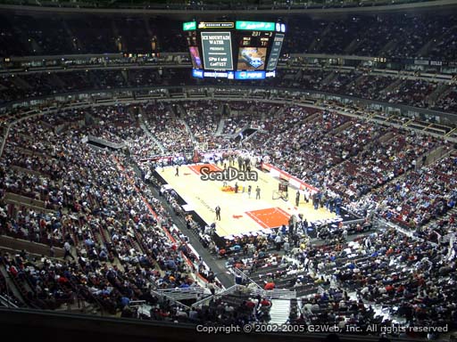 Seat view from section 311 at the United Center, home of the Chicago Bulls