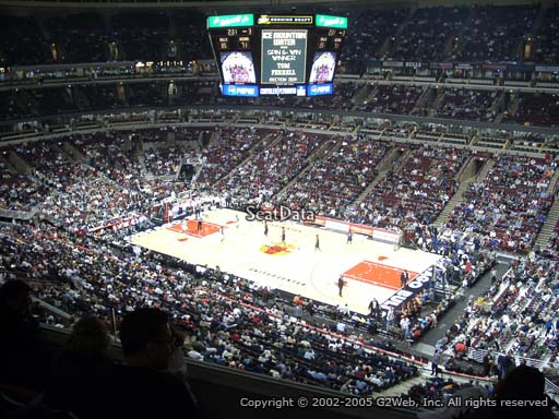 Seat view from section 314 at the United Center, home of the Chicago Bulls