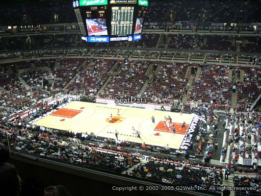 Seat view from section 315 at the United Center, home of the Chicago Bulls