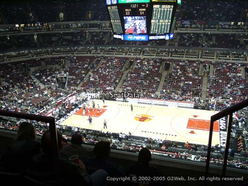 Seat view from section 316 at the United Center, home of the Chicago Bulls