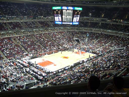 Seat view from section 321 at the United Center, home of the Chicago Bulls