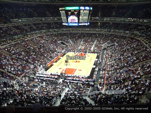 Seat view from section 324 at the United Center, home of the Chicago Bulls