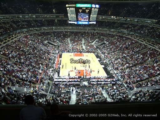 Seat view from section 326 at the United Center, home of the Chicago Bulls