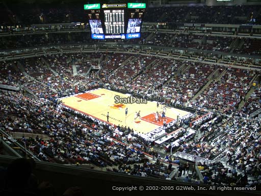 Seat view from section 330 at the United Center, home of the Chicago Bulls